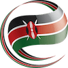Kenya flag representing the Kenyan heritage and community