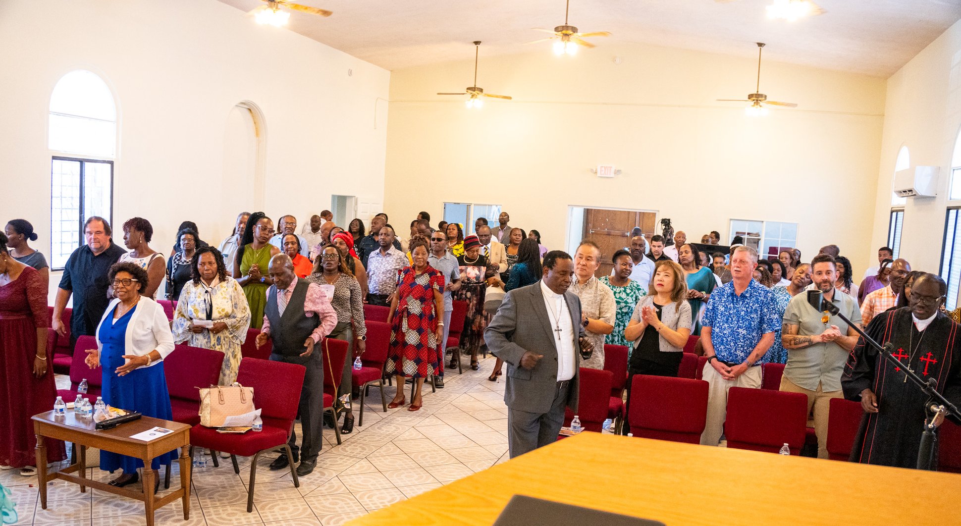 Church of Amazing Grace International congregation gathered for worship in San Bernardino